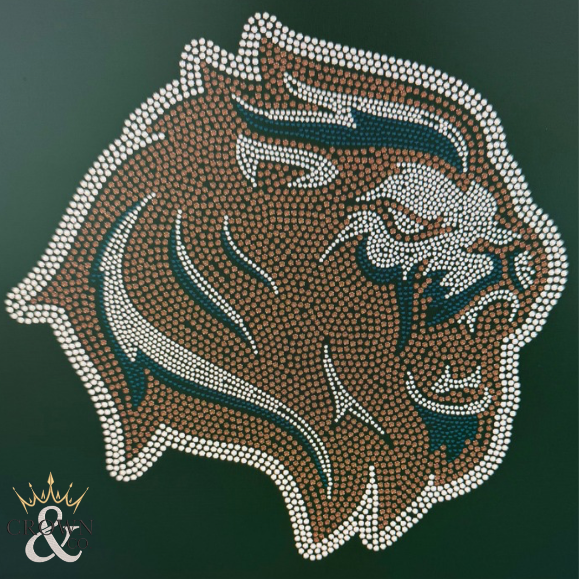 Camo Lion Mascot