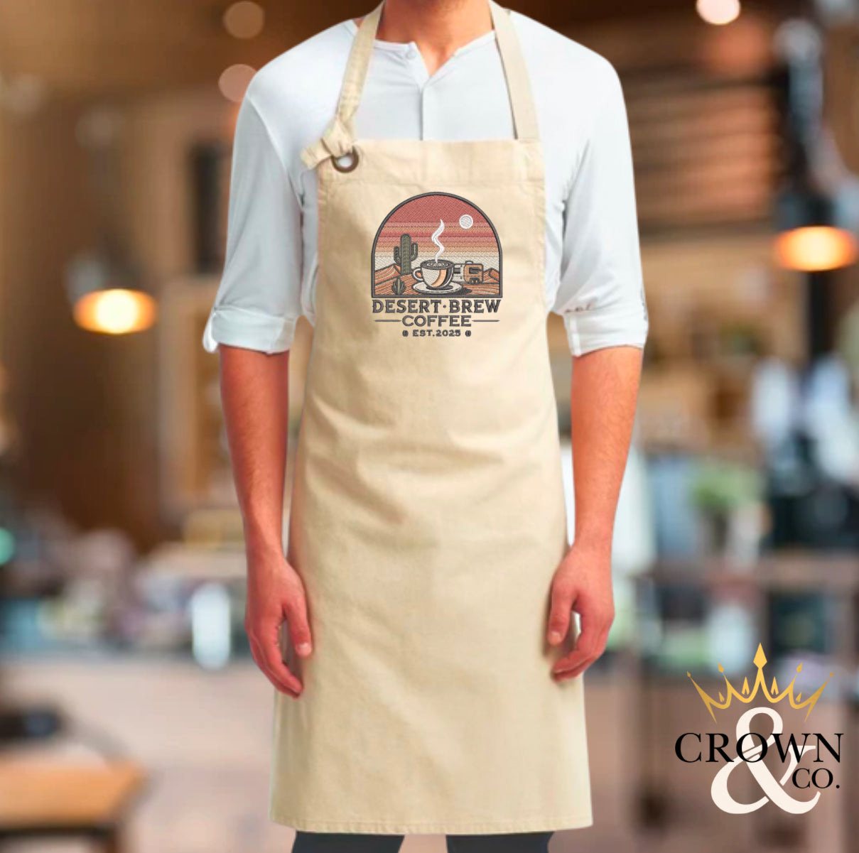 Desert Brew Logo Barista Apron