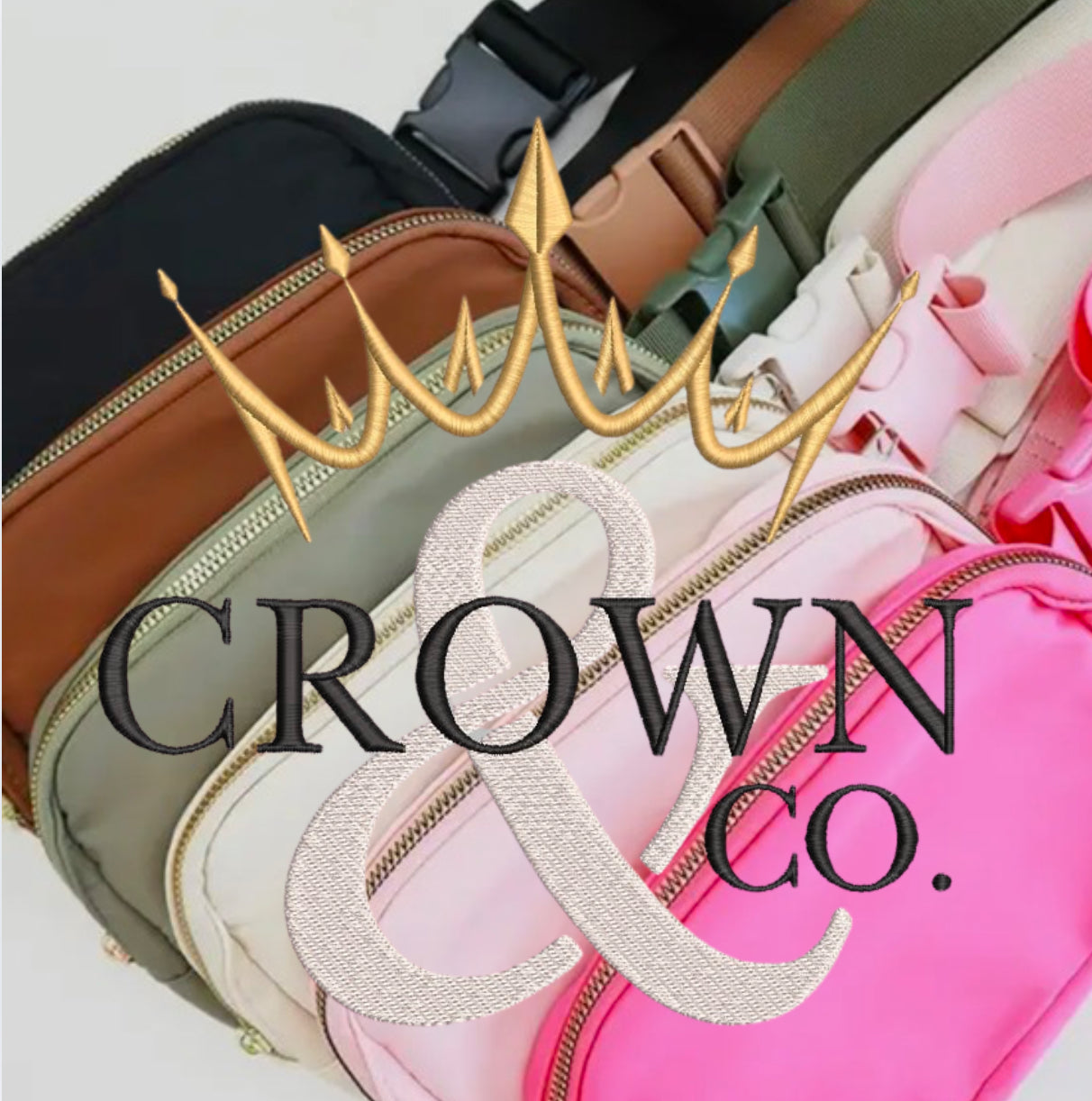 Personalized embroidered crossbody bag
