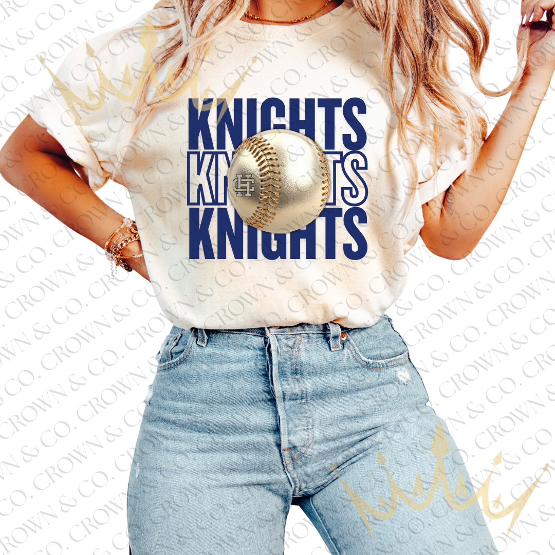 Knights Baseball Graphic T-Shirt (Extended Sizes)