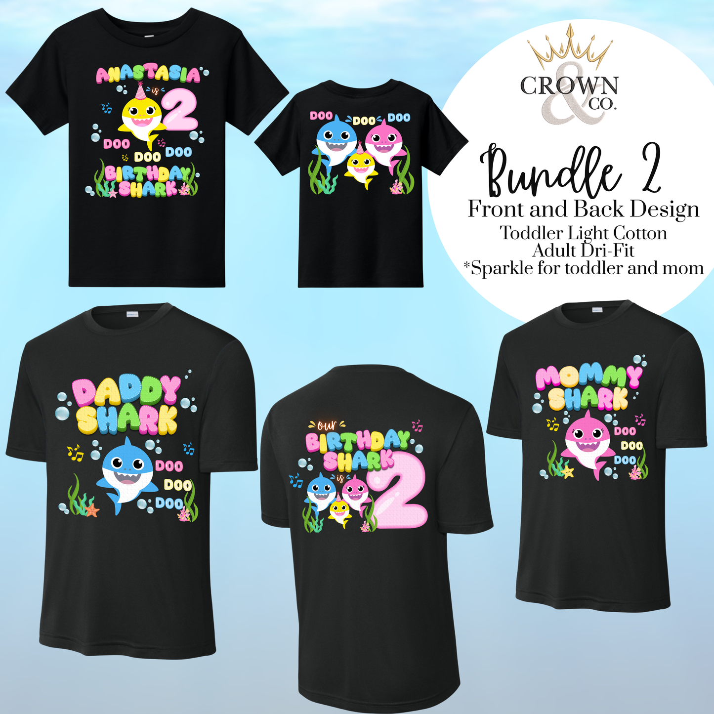 Custom Baby Shark- Bundle 2
