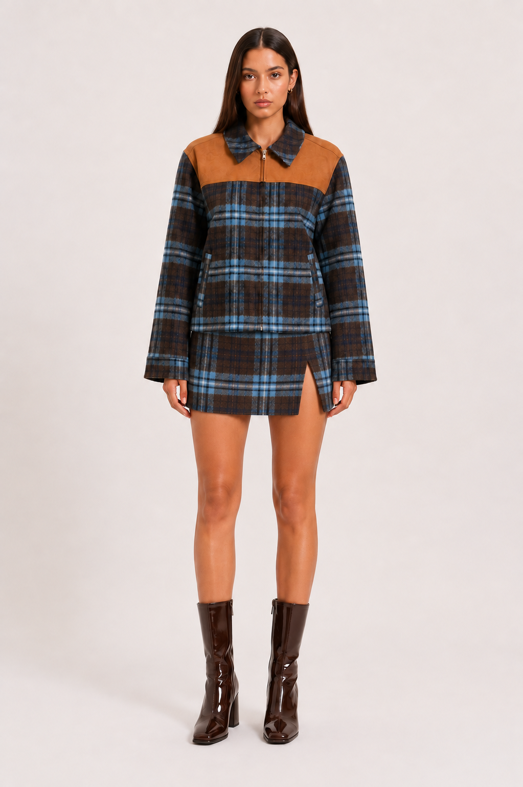 Plaid Mini Skirt