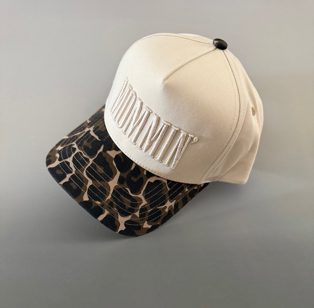 Mommin’ Leopard Cap