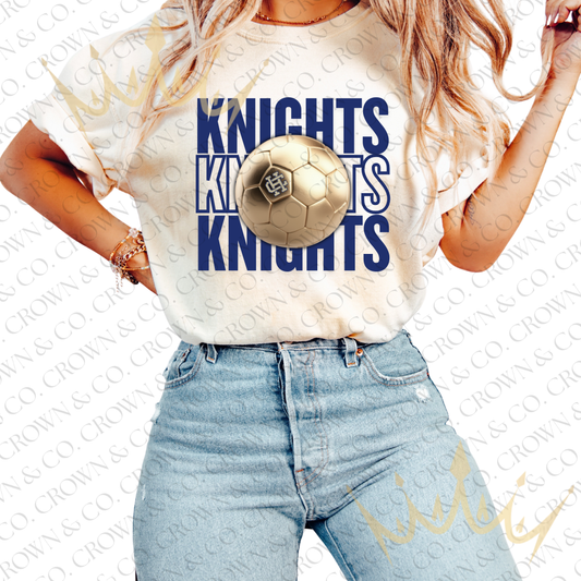 Knights Soccer Graphic T-Shirt (Extended Sizes)