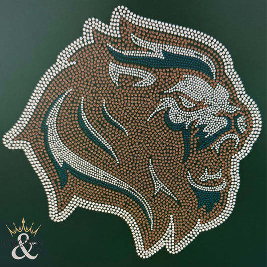Camo Lion Mascot