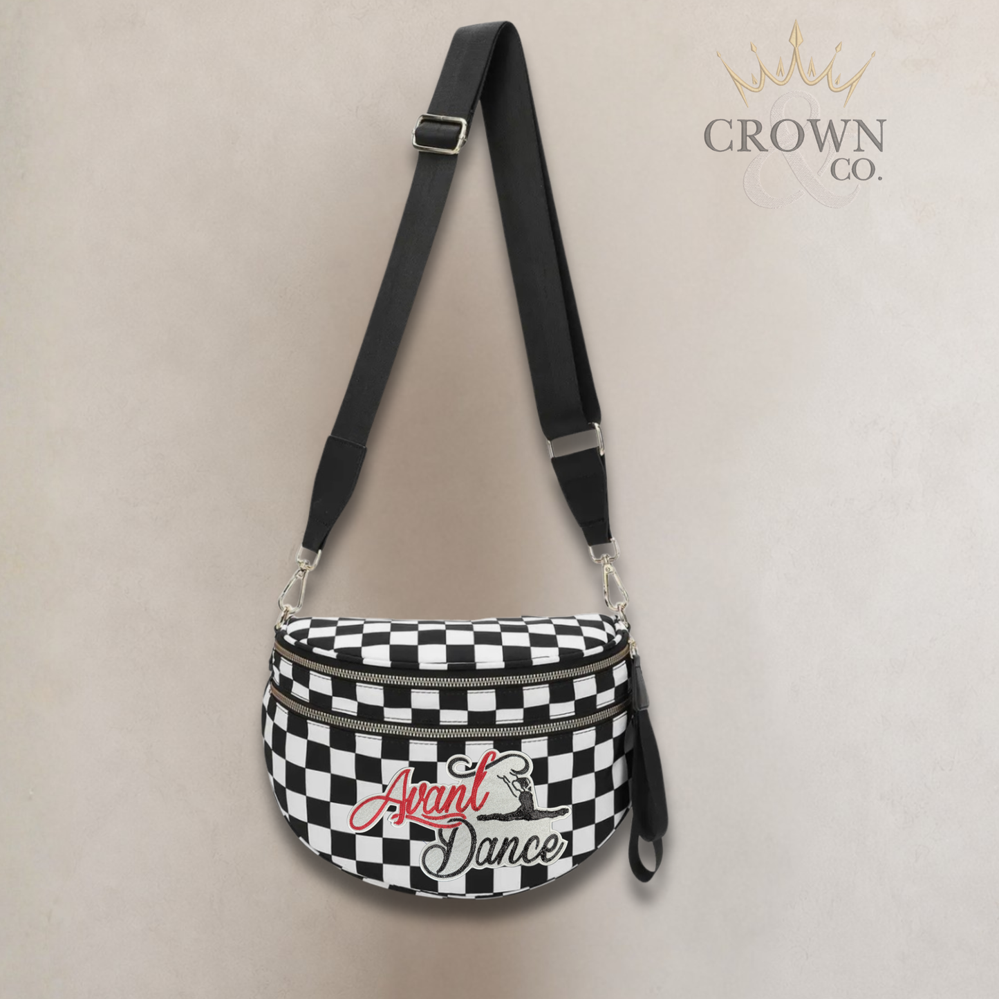 Checkered Bum Bag with Avant Patch