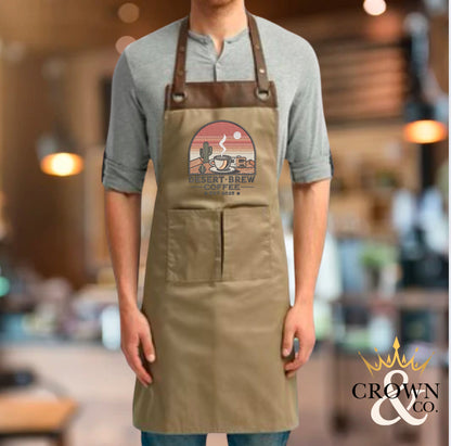 Desert Brew Logo Barista Apron