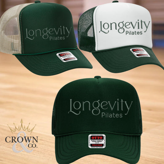 Longevity Pilates Trucker Hats
