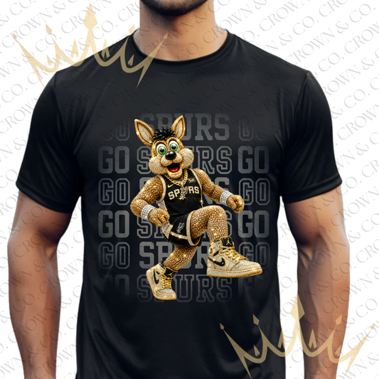 Athletic Black Jersey Mascot