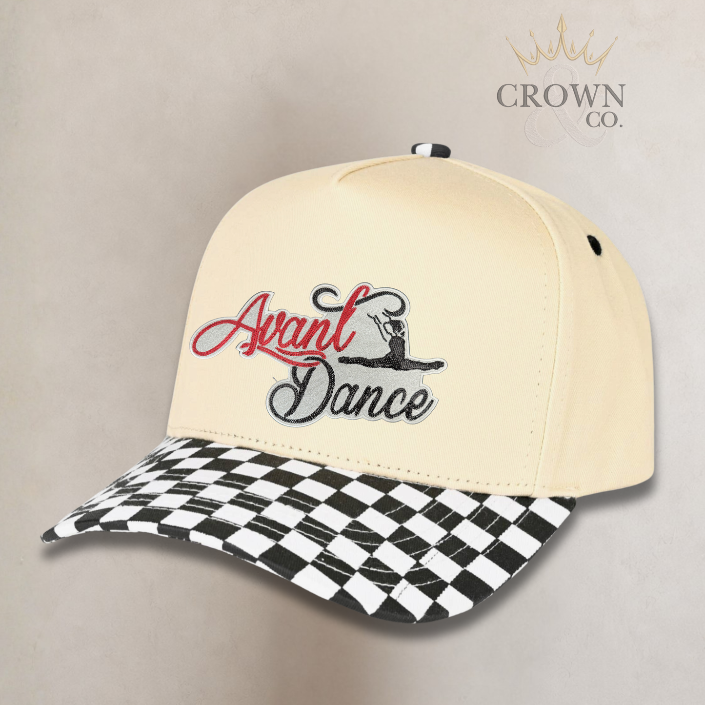 Checkered Cap with Avant Patch