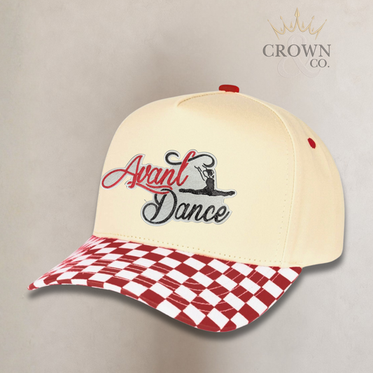 Checkered Cap with Avant Patch