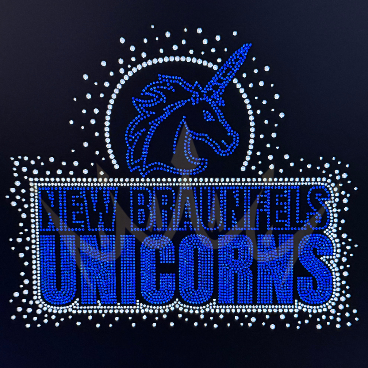 New Braunfels Unicorns Spangle Tee