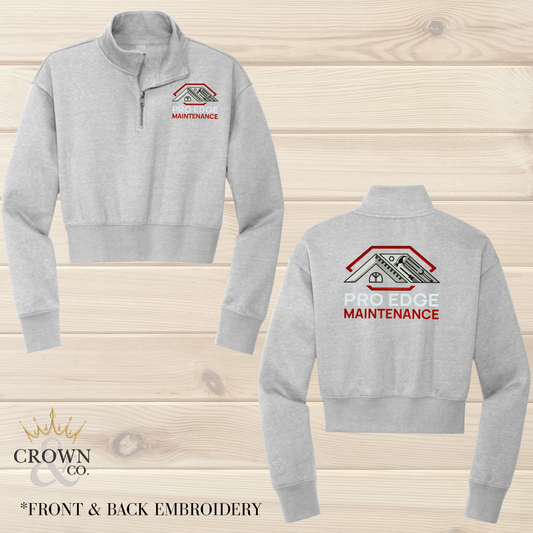 Women’s PEM Full Embroidered 1/4 Zip