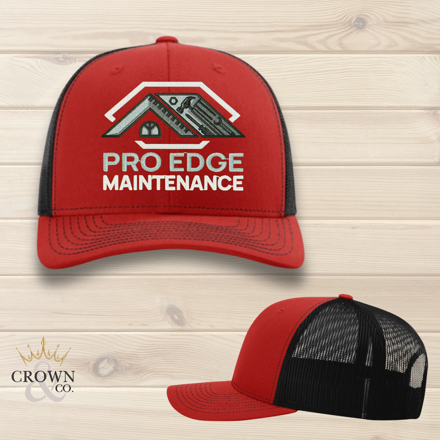 Pro Edge Maintenance Embroidered Trucker Cap