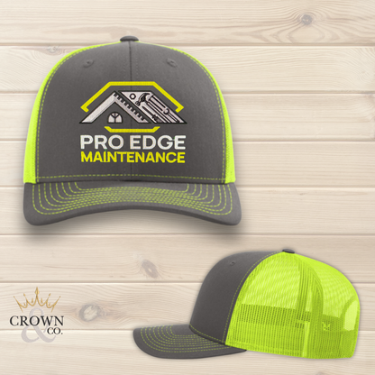 Pro Edge Maintenance Embroidered Trucker Cap
