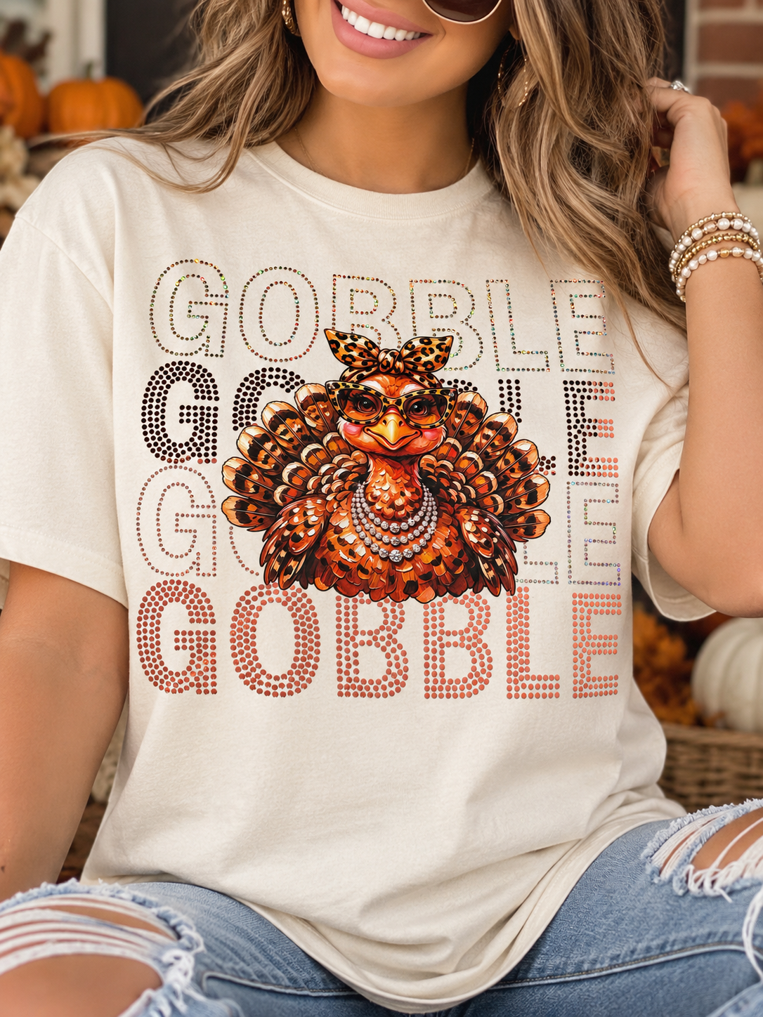 Gobble Glam Turkey Tee